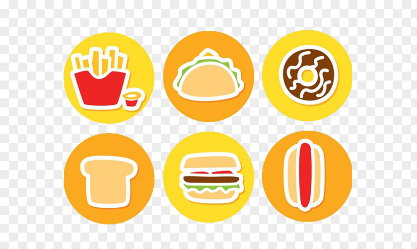 Healthy Eating Food Icon Fast French Fries Hamburger Hot Dog Pizza PNG