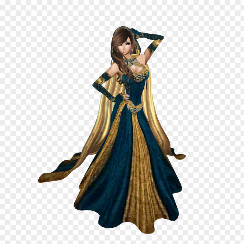 Medieval Costume Design Outerwear Dress Figurine PNG