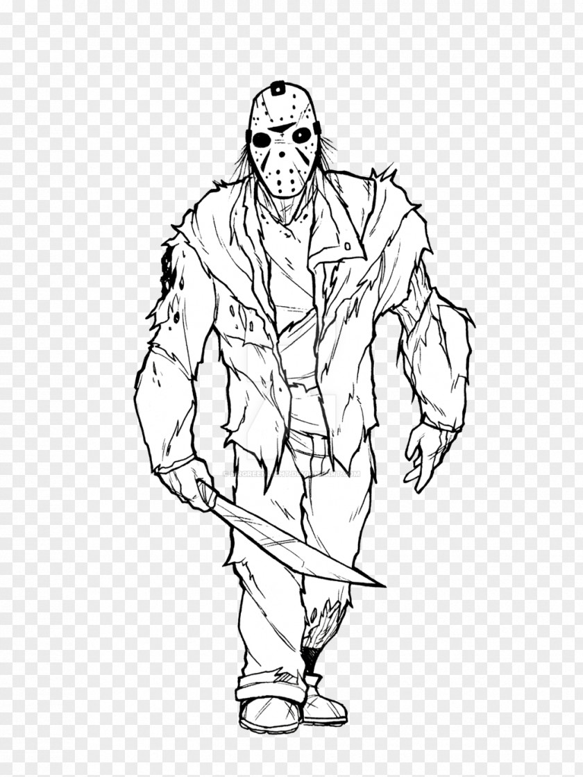 Friday 13 Drawing Line Art Finger Sketch PNG