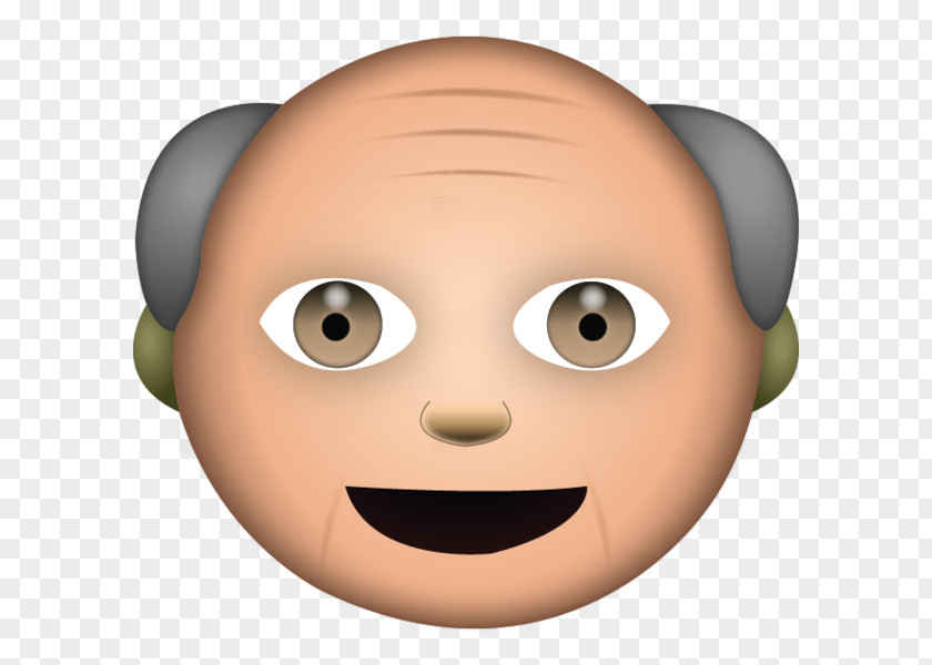 Grandpa Emoji Grandparent Old Age Man PNG
