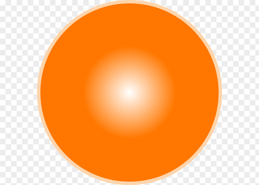 Spherical Light Sphere Orange Clip Art PNG