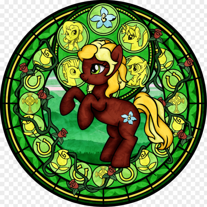 Stained Glass Figure Material Sunset Shimmer PNG