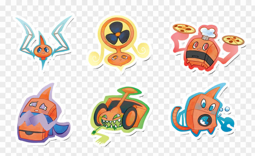 Car Rotom Pokémon Drawing Sticker PNG