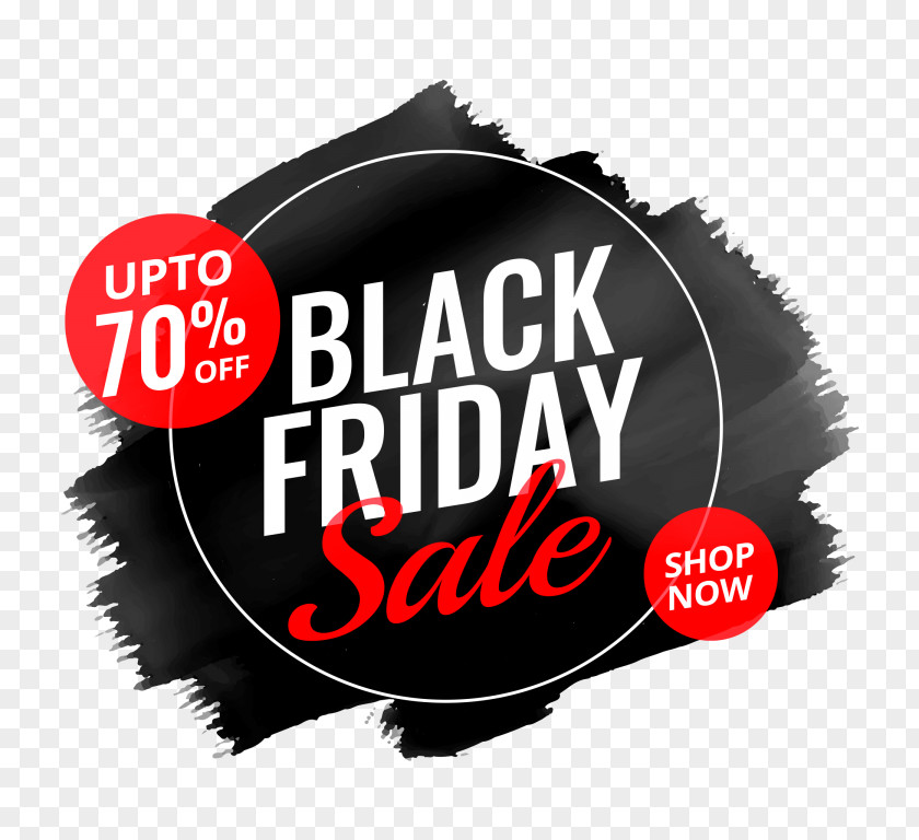 Label Black Friday Abstract Design PNG