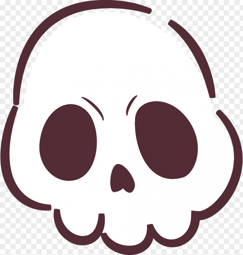 Smile Nose Skull Halloween PNG