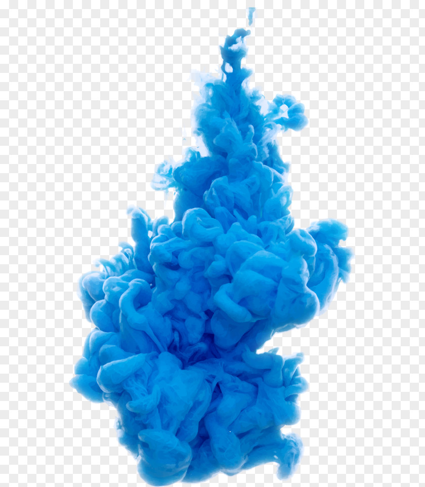 Smoke Electric Blue Color PNG