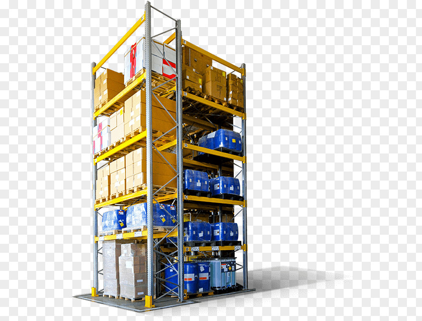 Warehouse Shelf Inventory Freight Transport PNG