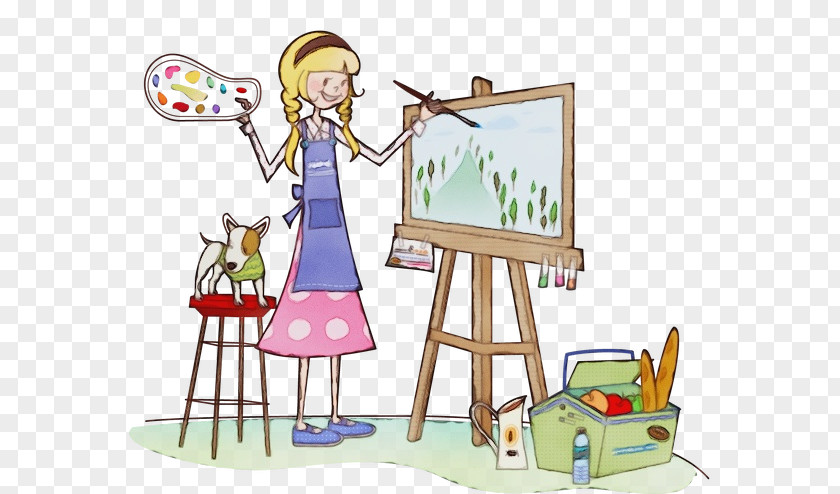 Child Art Toy Cartoon Easel Clip Sharing Play PNG