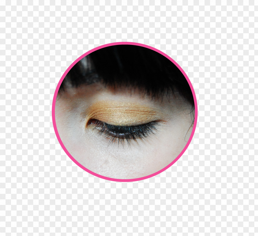 Makeup Gold Eyelash Extensions Close-up Artificial Hair Integrations PNG