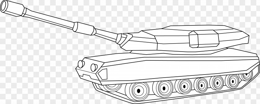 Tank Military Drawing Line Art Clip PNG
