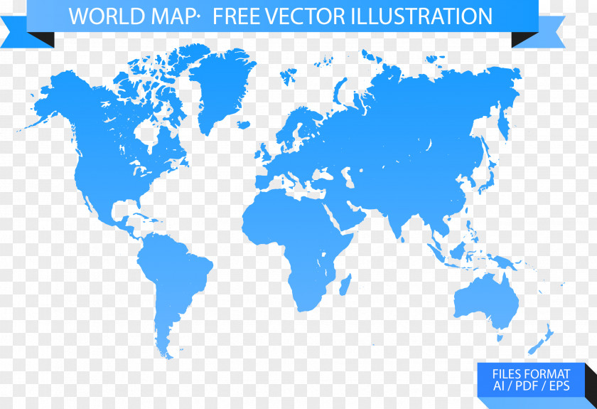 Vector World Map Illustration Globe PNG