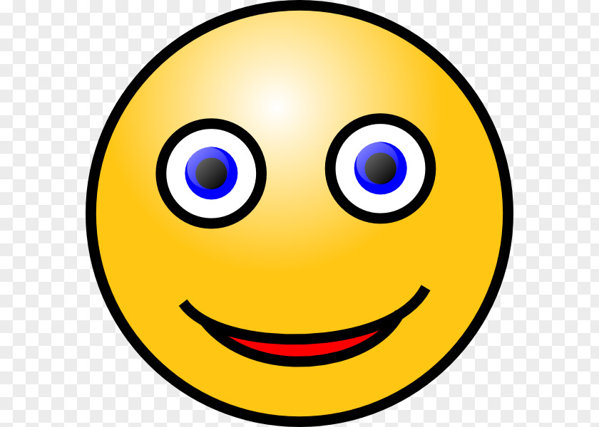 Big Smiley Face Emoticon Laughter Clip Art PNG