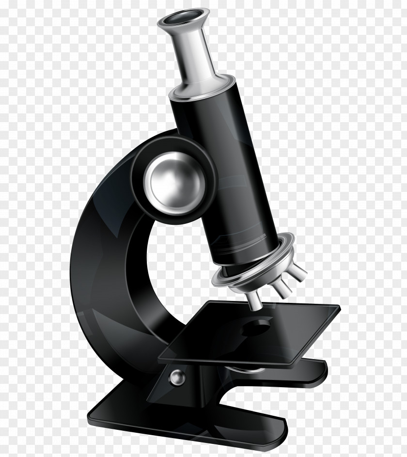 Black Microscope Clip Art PNG