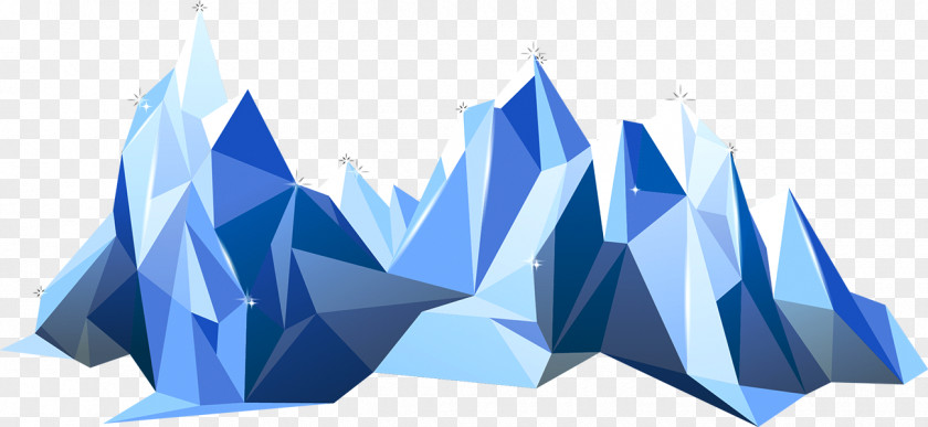 Geometry Iceberg Polygon Mountain Landscape PNG