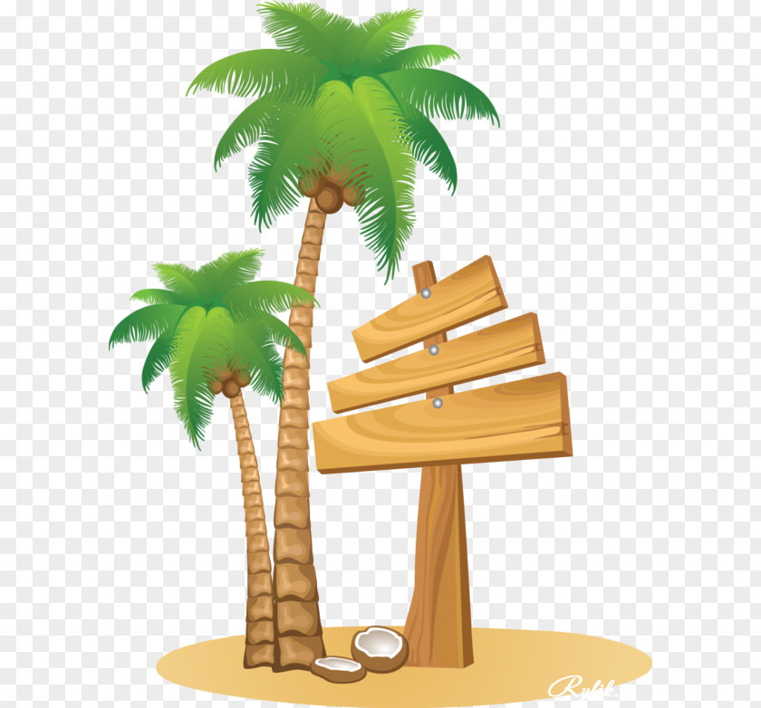 Island Vector Clip Art Palm Trees Openclipart Image Free Content PNG