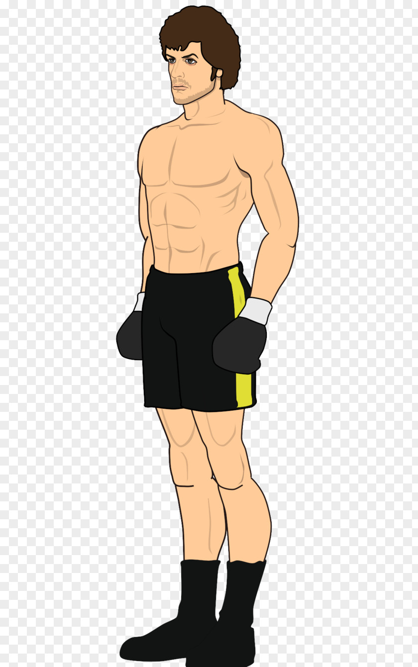 Rocky Balboa Cartoon Fan Art PNG