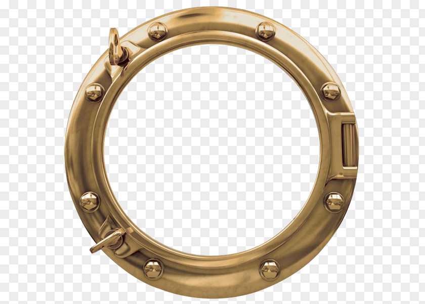 Ship Porthole Window Brass Sea PNG