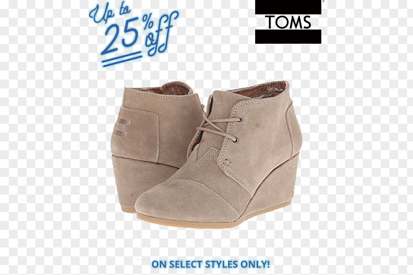 Zappos Running Shoes For Women TOMS Women's Desert Wedge Bootie (9 B(M) US / 39-40 Eur, Taupe) Taupe Size 9.5 Shoe Suede PNG