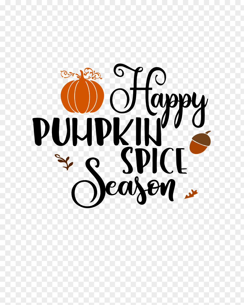 Fall Pumpkin Thank You Font Logo Clip Art Illustration PNG