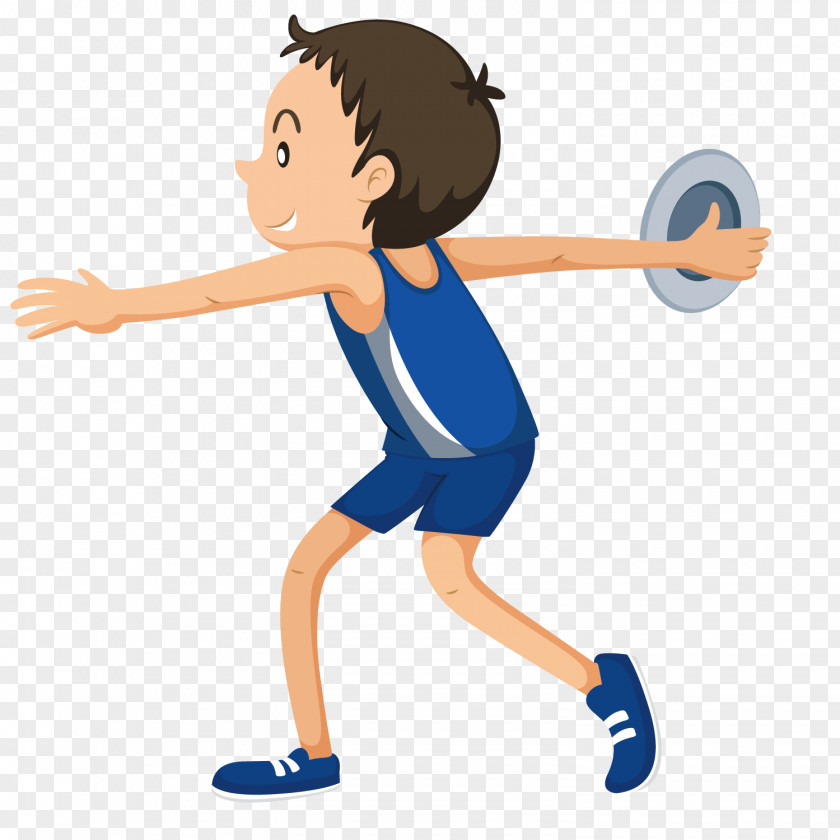 Throw The Ball Of Boy Discus Athlete Sport Clip Art PNG