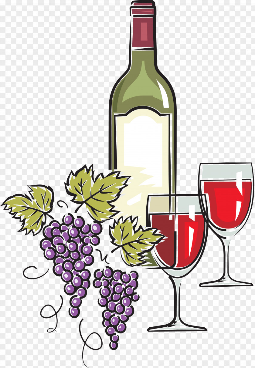 Wine Red White Bottle Clip Art PNG