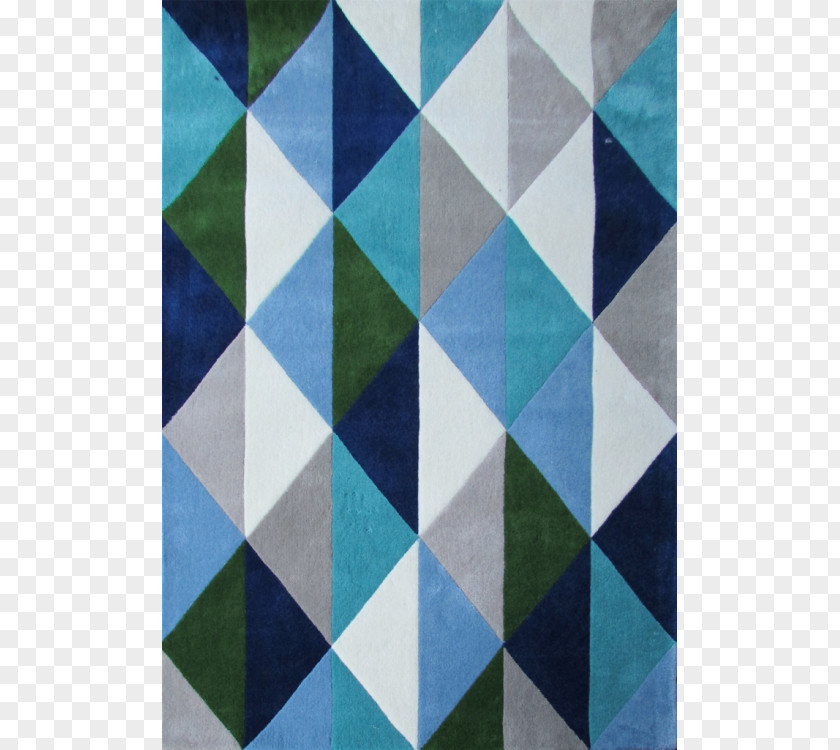 Blue Geometric Textile Carpet Tufting Living Room PNG