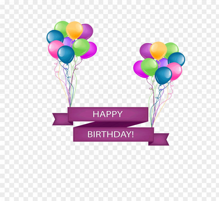 Fash Birthday Greeting & Note Cards Clip Art Image Balloon PNG