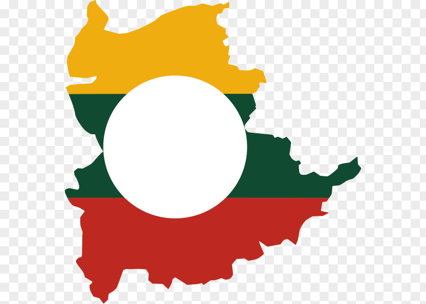 Flag Lashio Of Myanmar Shan State Fahne PNG