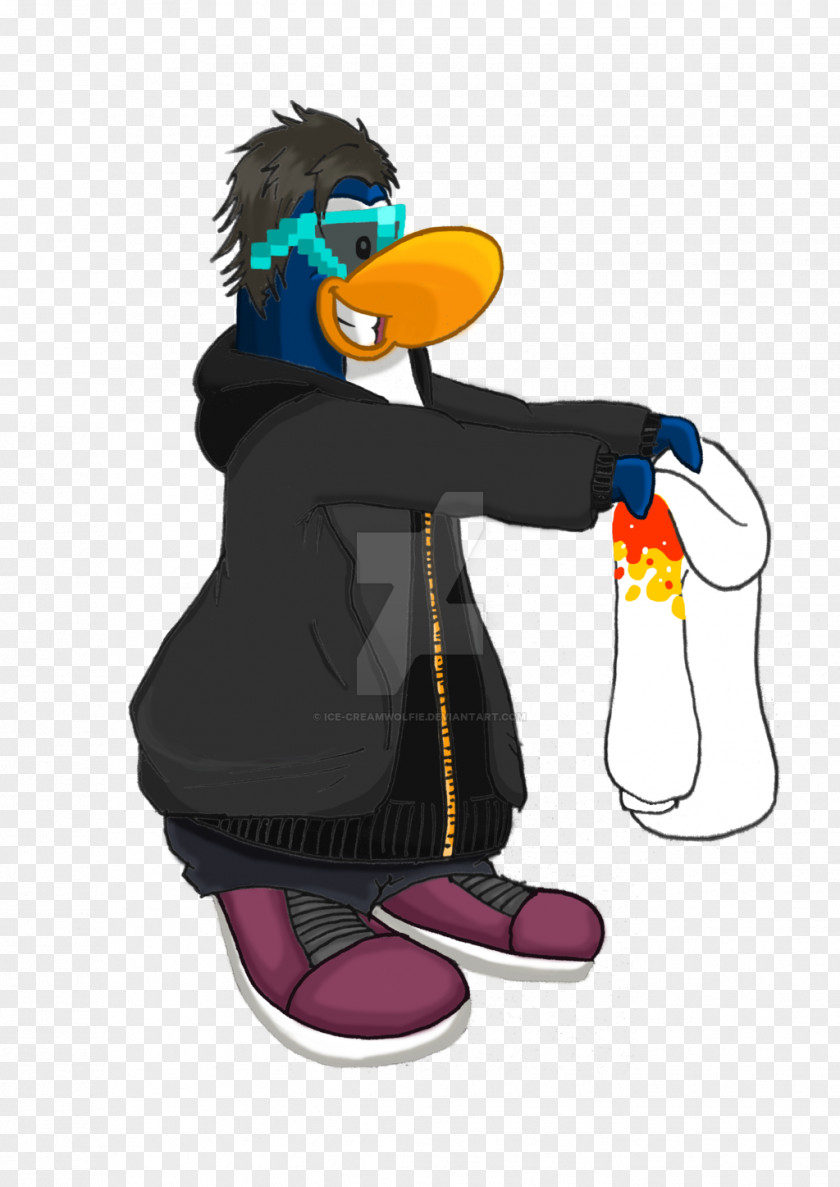 Penguin Cartoon Technology Headgear PNG