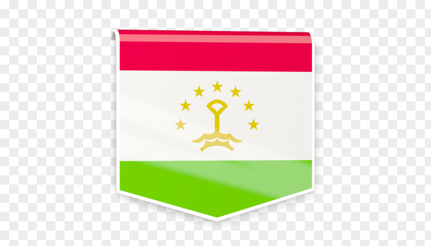 Rectangle Label Flag Of Tajikistan Green PNG