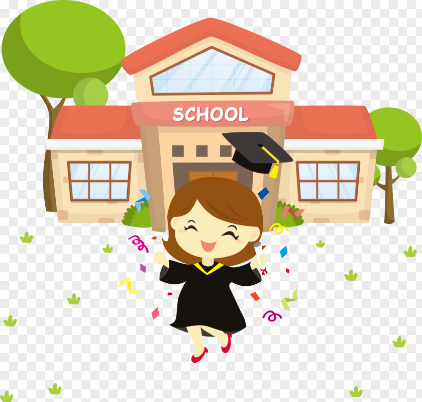 Vector Former School Girls Euclidean Game Illustration PNG