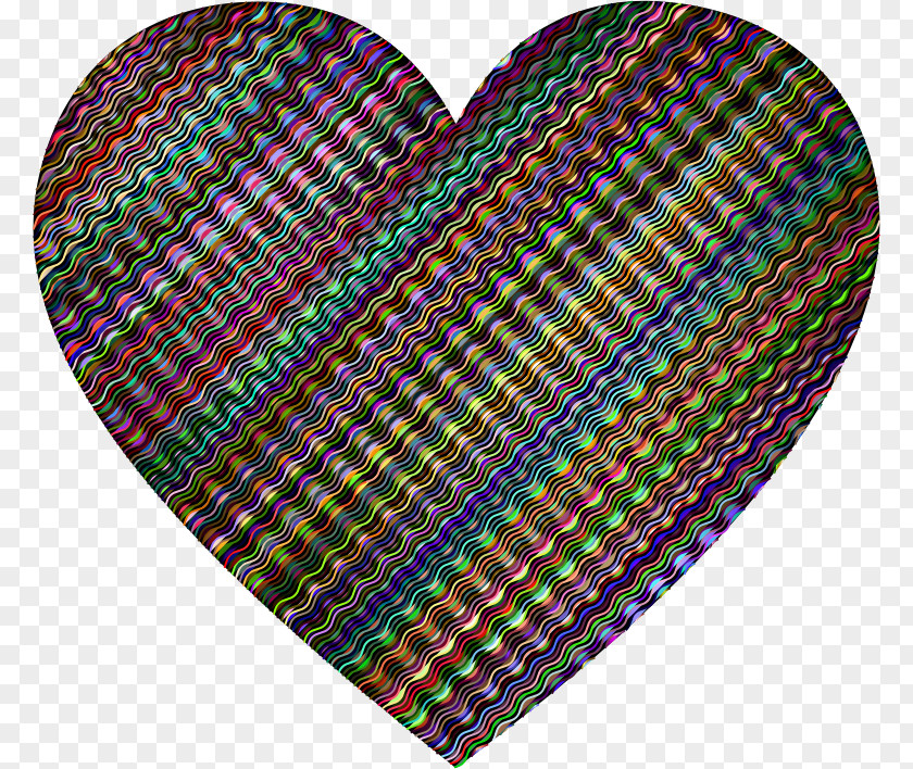 WAVY Valentine's Day Heart Love Clip Art PNG