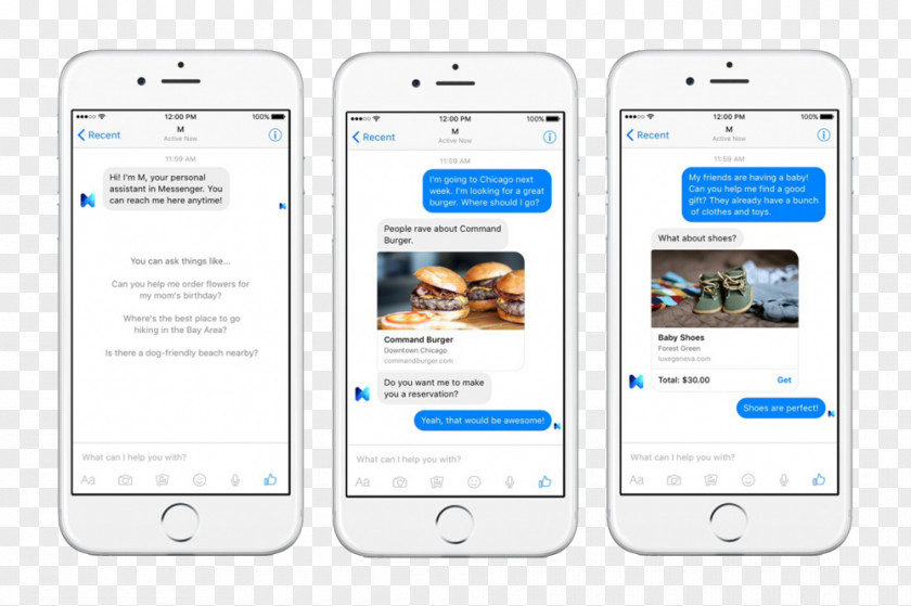 Facebook F8 Messenger Chatbot PNG