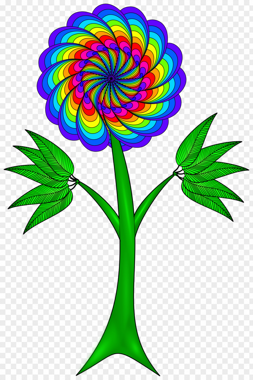 Paisley Flower Plant Stem Clip Art PNG