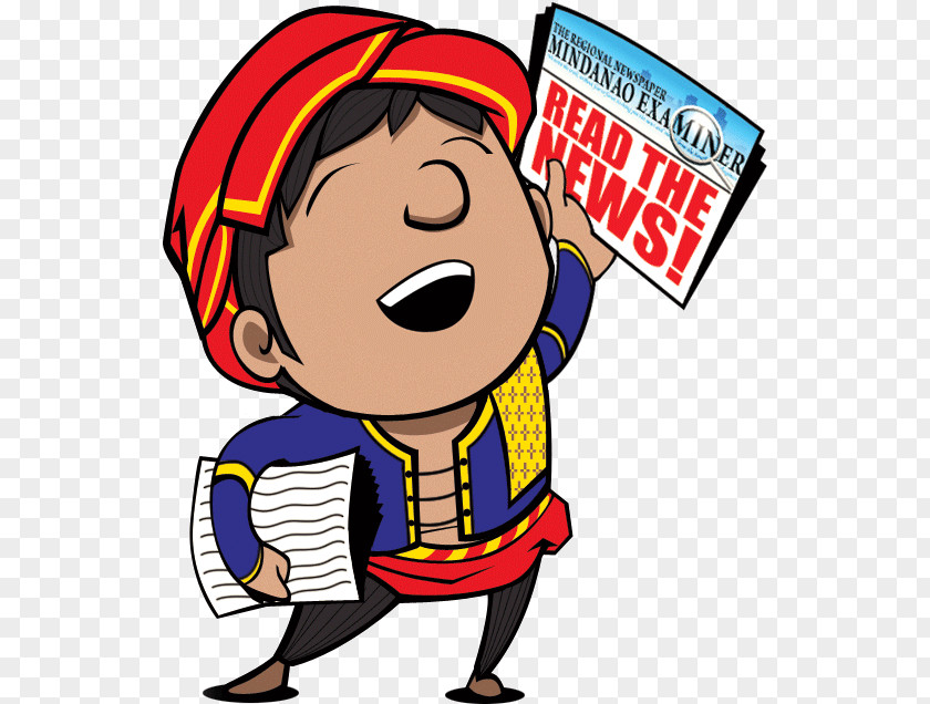 Pleased Filipino Language Student Cartoon PNG