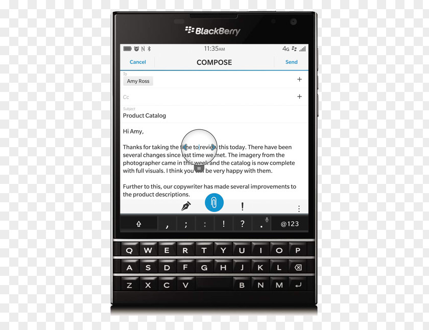 Smartphone Feature Phone BlackBerry Passport Touchscreen PNG