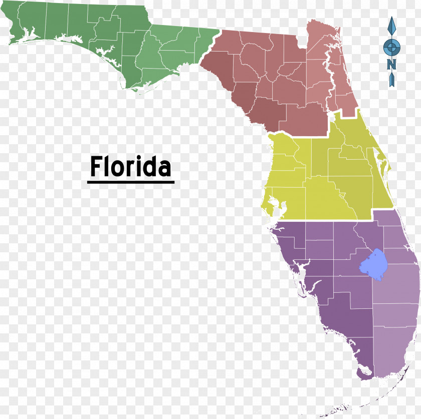 Map Florida Topographic Triangle Chemical Co PNG