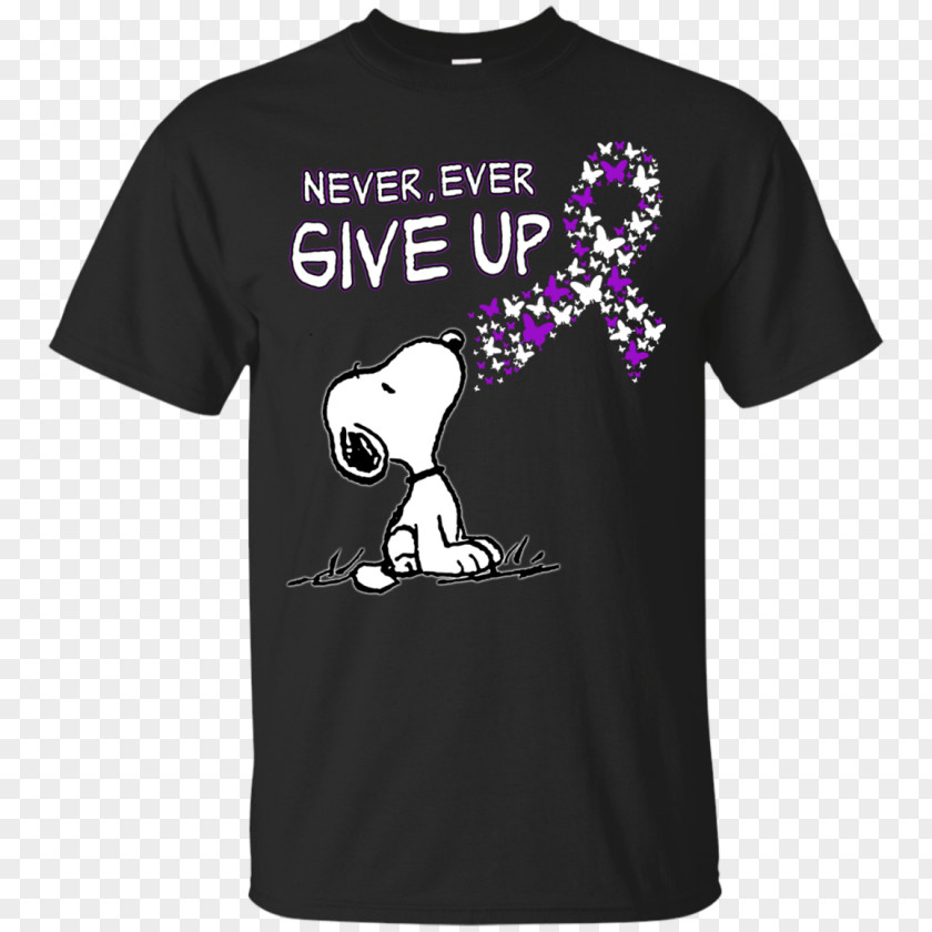 Never Give Up T-shirt Hoodie Robe Neckline PNG