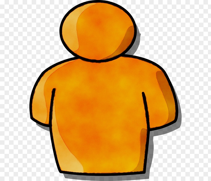 Orange Yellow People Silhouette PNG
