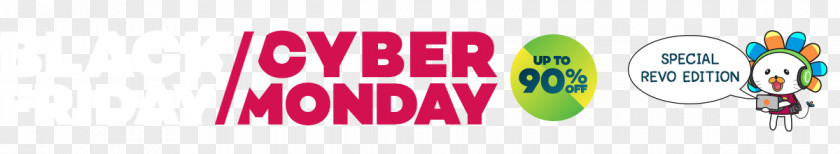 Cyber Monady Logo Brand Desktop Wallpaper PNG