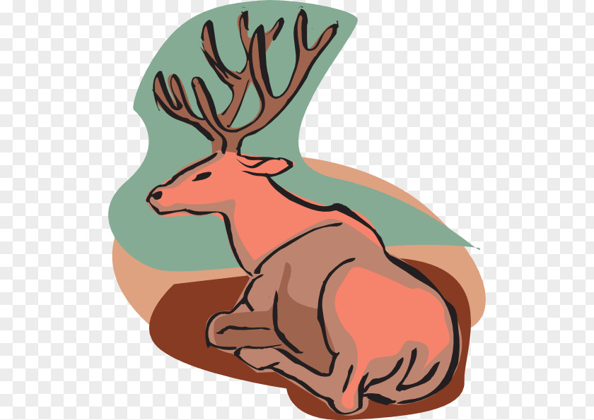 Deer Sitting Cliparts Clip Art PNG