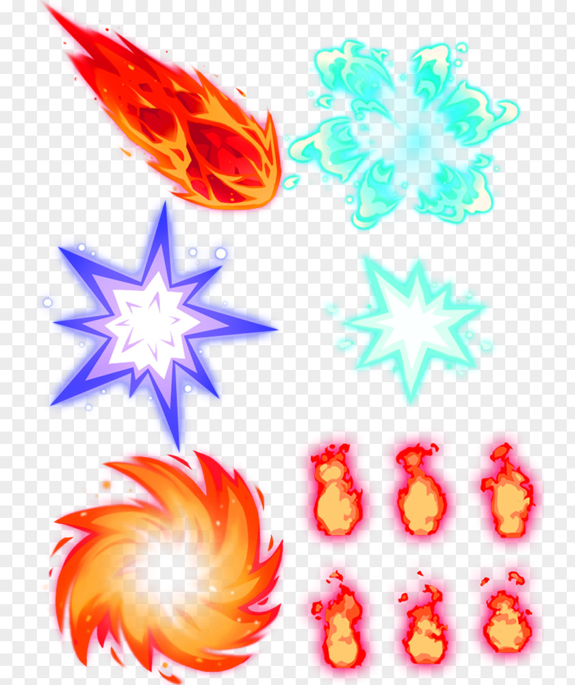 Red Fresh Flame Effect Element Light Animation PNG