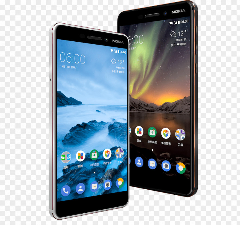 Smartphone Nokia 6 (2018) OZO 7 N9 PNG