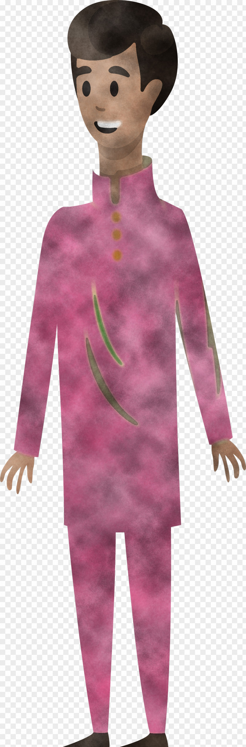 Cartoon Character Human Pink M Outerwear PNG