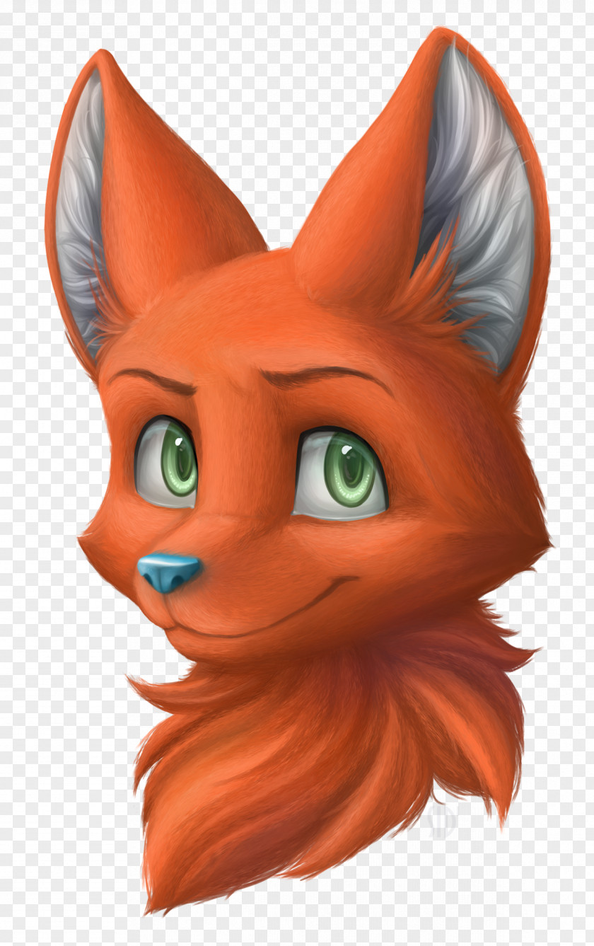 Furry Whiskers Red Fox Clip Art PNG