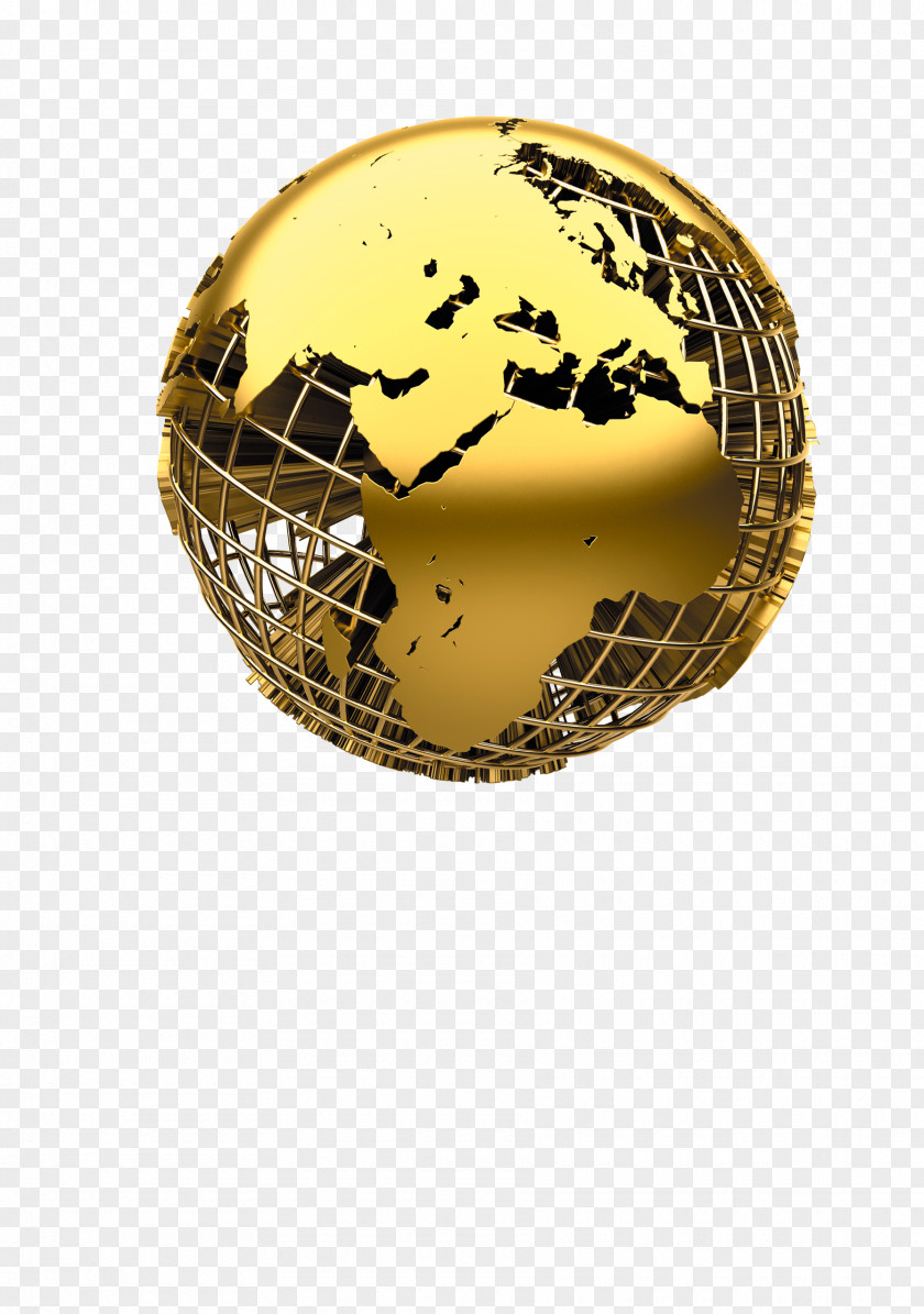 Golden Earth Business Download Clip Art PNG
