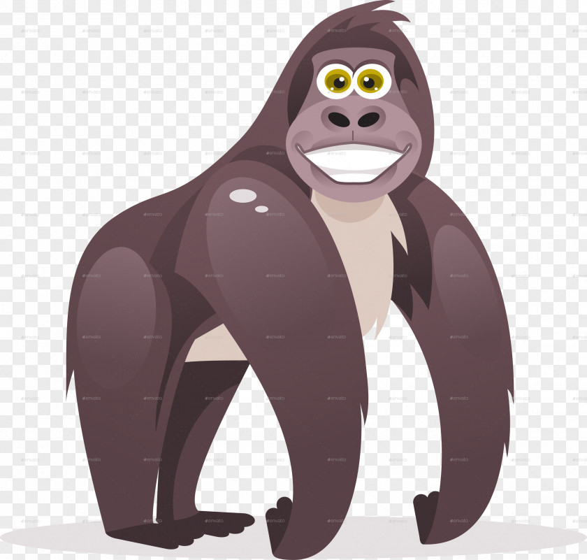 Gorilla Ape Cartoon PNG