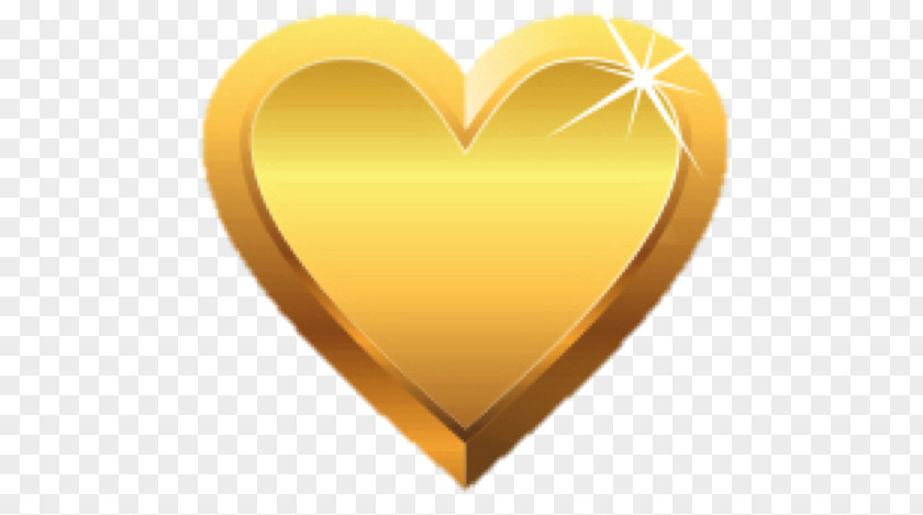 M Gold Heart PNG