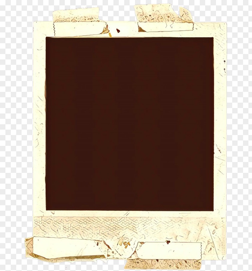 Picture Frame Brown Background PNG