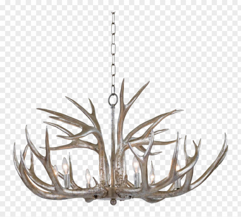 Antler Lighting Chandelier Light Fixture PNG